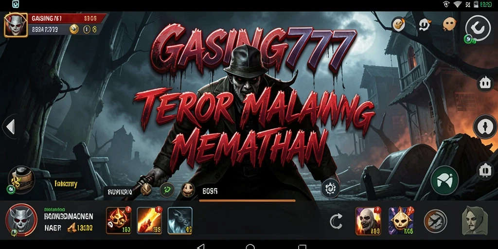 Screenshot gameplay GASING777 menampilkan momen-momen menegangkan di dunia horor.