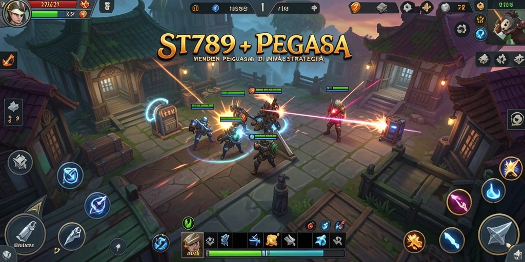 Screenshot menampilkan aksi seru dalam gameplay strategi ST789.