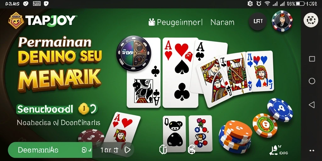 Tampilan screenshot gameplay TAPJOY yang seru dan interaktif.