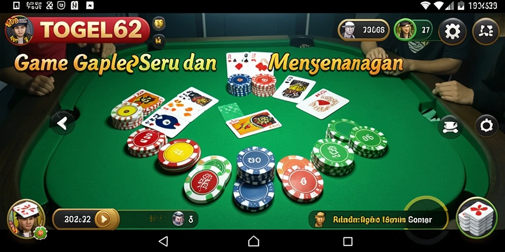Tampilan gameplay TOGEL62 yang menarik dan interaktif.