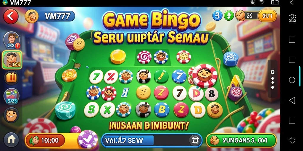 Tampilan gameplay Bingo yang menarik dan mengasyikkan di VM777.